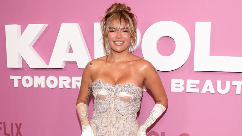 Karol G attends the New York screening of Netflix's "Karol G: Tomorrow Was Beautiful"