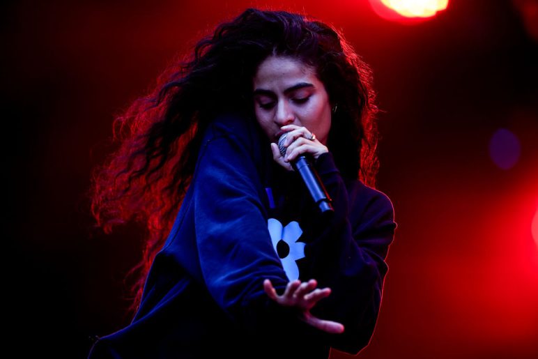 Jessie Reyez performs live on stage during day two of Lollapalooza Brazil at Autodromo de Interlagos on March 23, 2024 in Sao Paulo