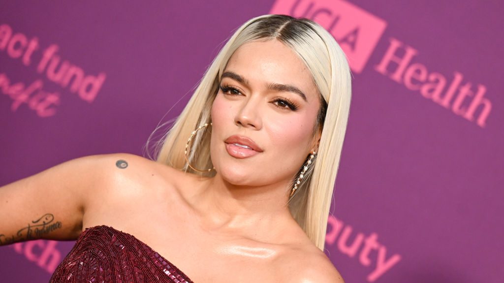Karol G at Selena Gomez's 2nd Annual Rare Impact Fund Benefit at nya studios West on October 24,