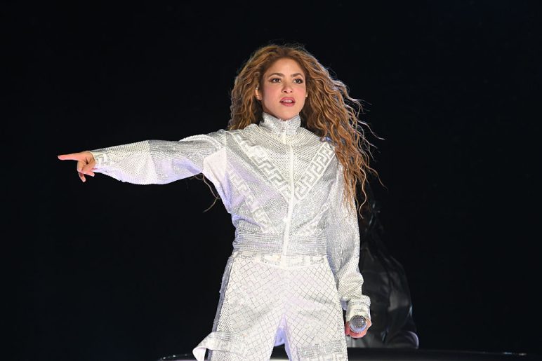 Shakira performs on stage during 2025 Suenos Music Festival at Grant Park on May 24, 2025 in Chicago, Illinois