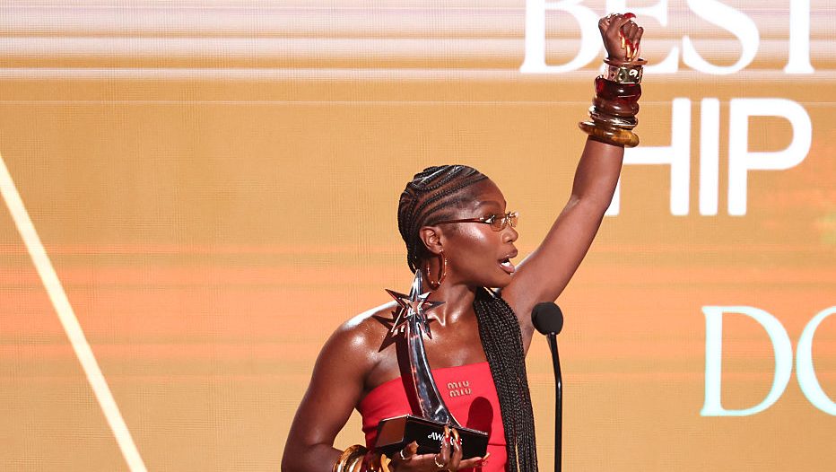 Doechii at the BET Awards 2025 held at the Peacock Theater