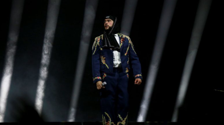 Bad Bunny performs during his Most Wanted Tour at Coliseo de Puerto Rico José Miguel Agrelot