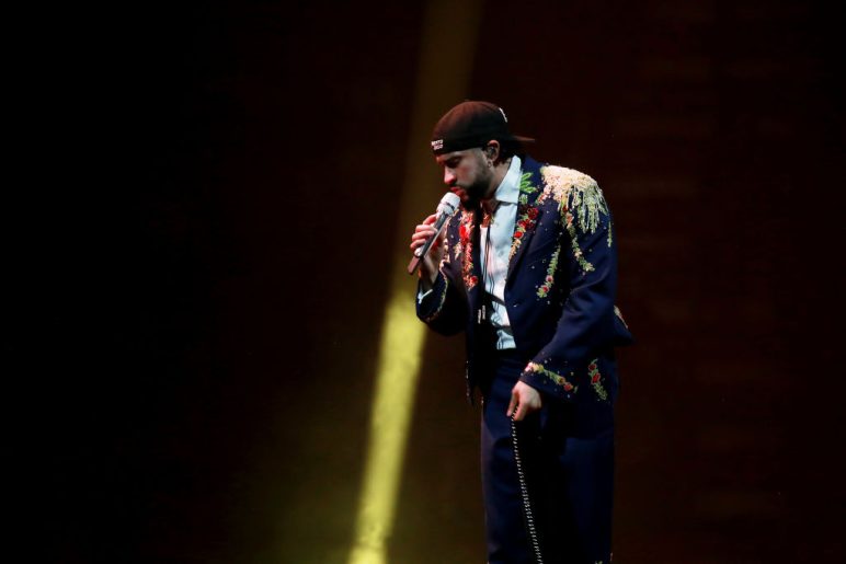 Bad Bunny performs during his Most Wanted Tour at Coliseo de Puerto Rico José Miguel Agrelot