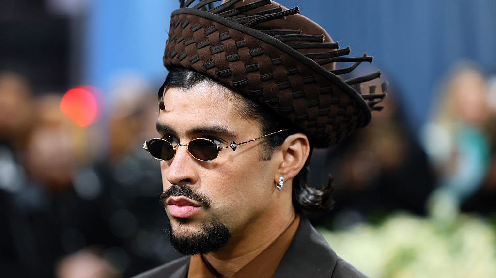 Bad Bunny attends the 2025 Met Gala Celebrating "Superfine: Tailoring Black Style" at Metropolitan Museum of Art