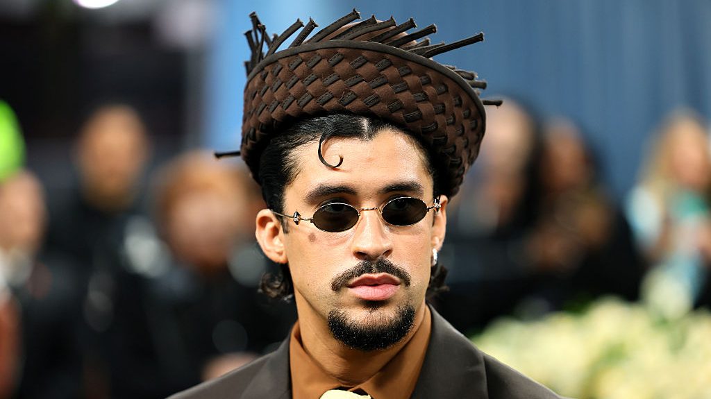 Bad Bunny attends the 2025 Met Gala Celebrating "Superfine: Tailoring Black Style" at Metropolitan Museum