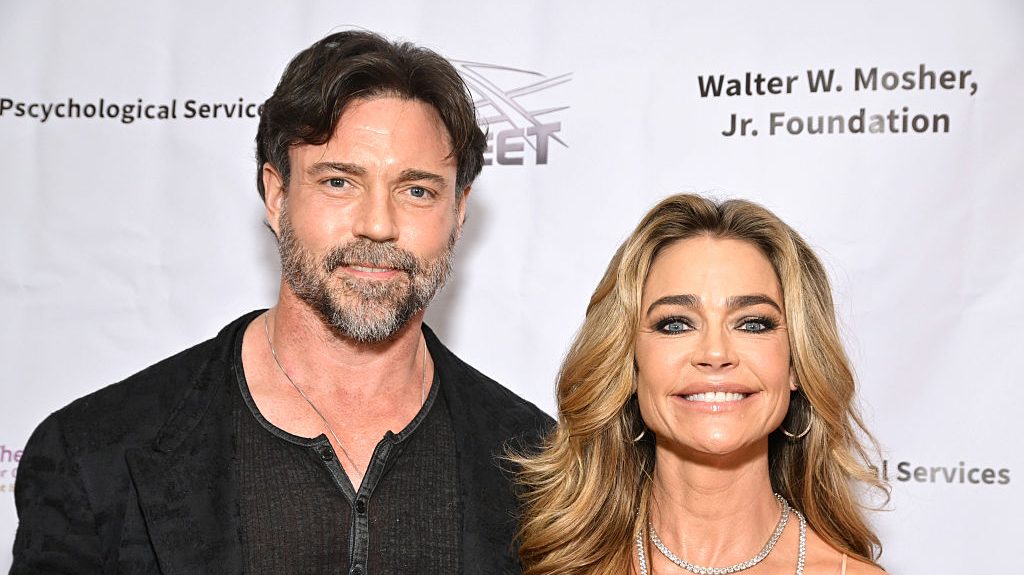 Aaron Phypers and Denise Richards attend the Jonathan Foundation's 11th annual Spring Fundraiser at Sheraton Universal Hotel