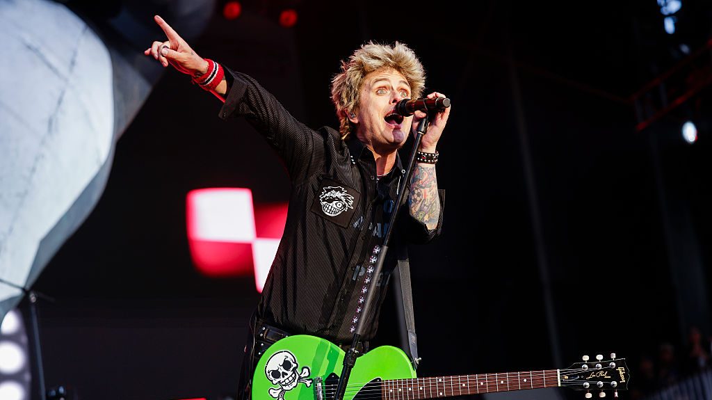 Green Day performs on the JaM Cellar Stage during the first day of BottleRock at the Napa Valley Expo in Napa, California
