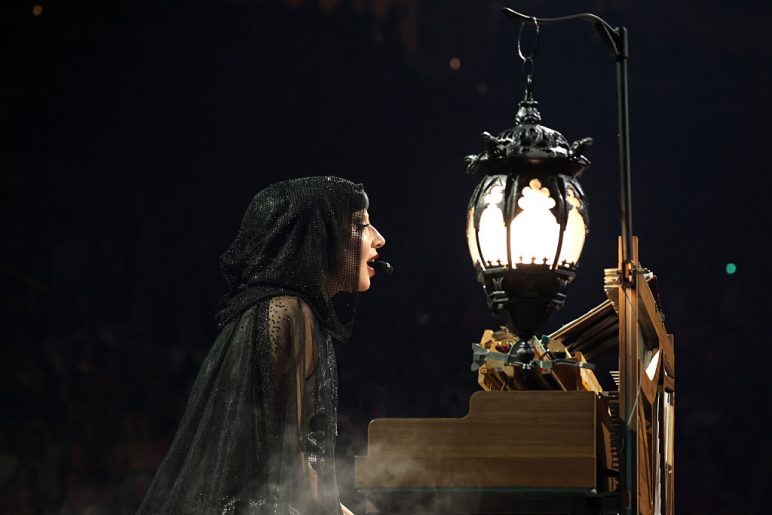 Lady Gaga performs during the kick off of The MAYHEM Ball tour