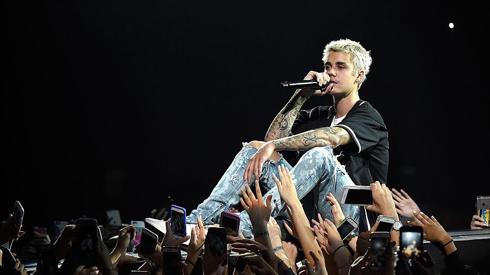 Justin Bieber performs on stage during his "Purpose" tour at Madison Square Garden on July 19, 2016 in New York City.
