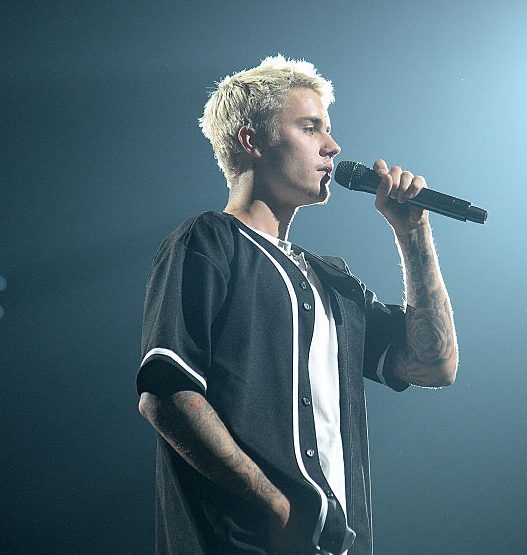 Justin Bieber performs on stage during his "Purpose" tour at Madison Square Garden