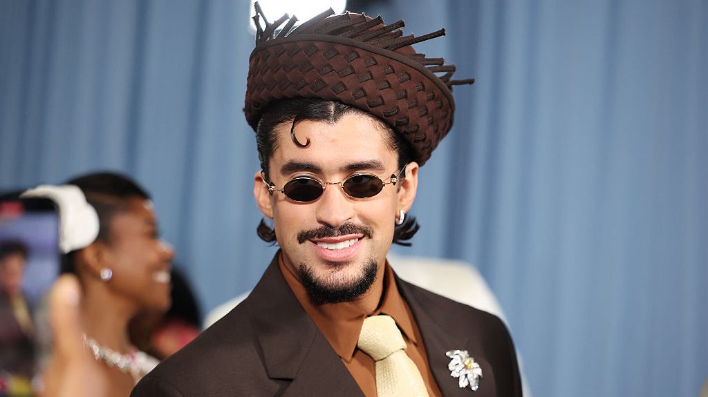 Bad Bunny attends the 2025 Met Gala Celebrating "Superfine: Tailoring Black Style" at Metropolitan Museum of Art