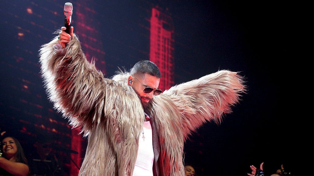 José Luis Londoño better knows as MALUMA, performs during a concert as a part of '+ Pretty + Dirty World Tour'