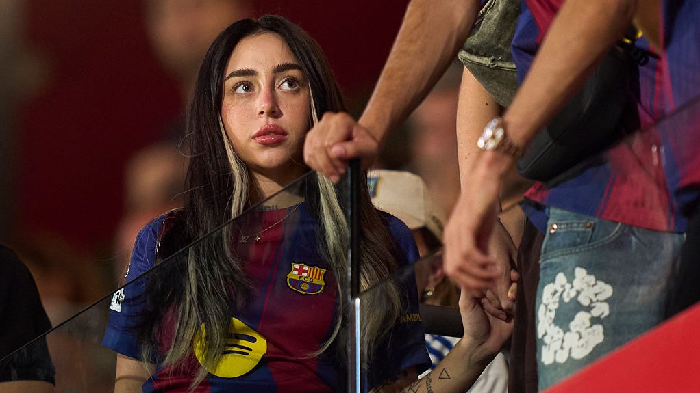 Nicki Nicole attends during the Joan Gamper Trophy match between FC Barcelona and Como1907