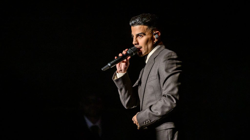 Rauw Alejandro performs during the "Cosa Nuestra" album release show at Brooklyn Paramount on November 20, 2024