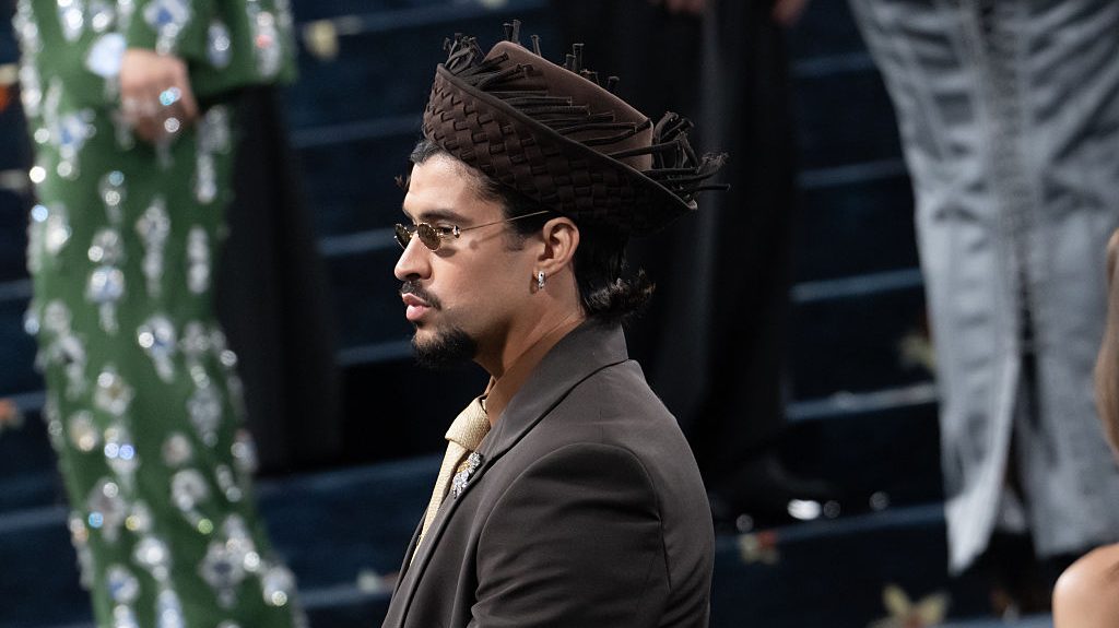Bad Bunny attends the 2025 Met Gala celebrating "Superfine: Tailoring Black Style"