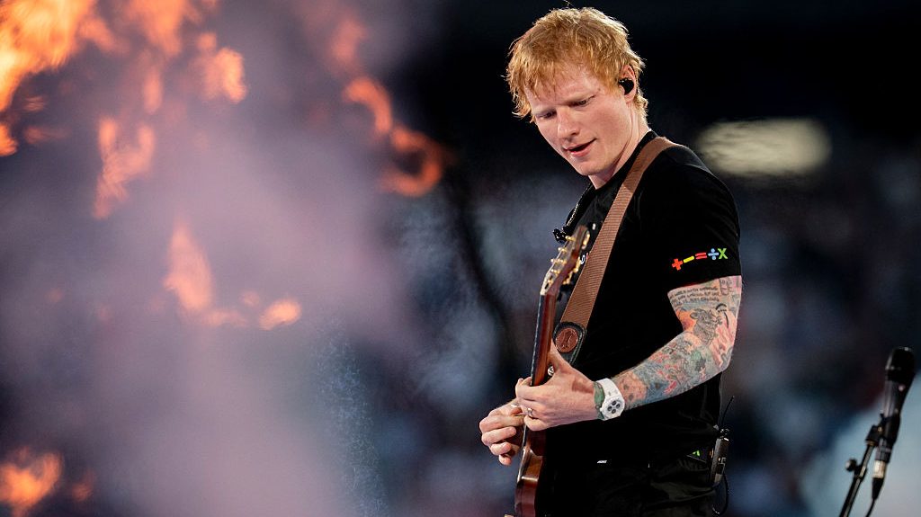 Singer Ed Sheeran during his concert at the Riyadh Air Metropolitano on May 30, 2025, in Madrid, Spain. Ed Sheeran has sold out his two concerts in Madrid, today, May 30, and tomorrow, May 31, bringing together 140,000 people and breaking records at the Metropolitano Stadium. These shows inaugurate his Mathematics Tour 2025, which will tour 13 European countries this summer. In Madrid, he will review his greatest hits and has performed live tracks from his upcoming album 'Play', which will be released in September. After successful tours in the United States, Asia and the Middle East, he is embarking on a new musical stage