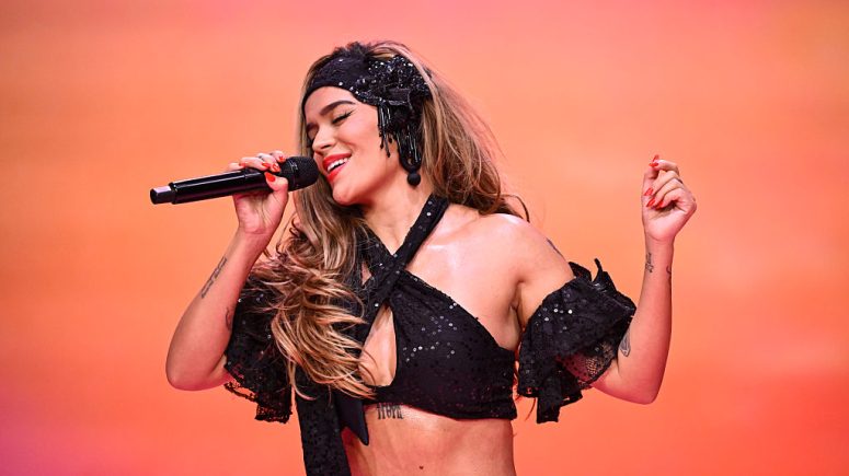 THE TONIGHT SHOW STARRING JIMMY FALLON -- Episode 2155 -- Pictured: Musical guest Karol G