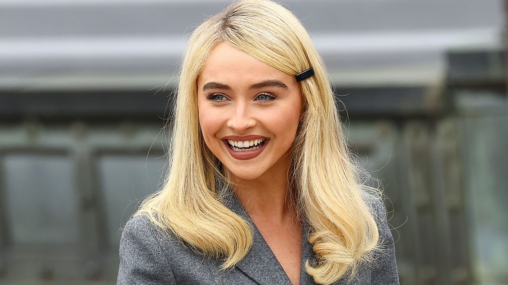 Sabrina Carpenter attends the Dior Homme Menswear Spring/Summer 2026 show as part of Paris Fashion Week on June 27, 2025 in Paris, France