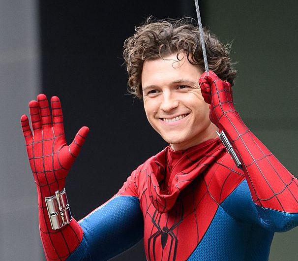 Tom Holland is seen on the set of 'Spider-Man: Brand New Day' on August 3, 2025 in Glasgow, Scotland