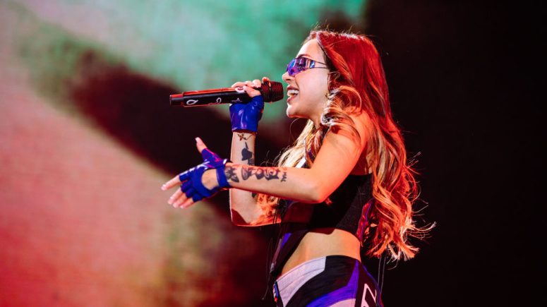 Nicki Nicole se presenta durante el festival Live Out 2024 en el Parque Fundidora el 12 de octubre de 2024 en Monterrey, México.