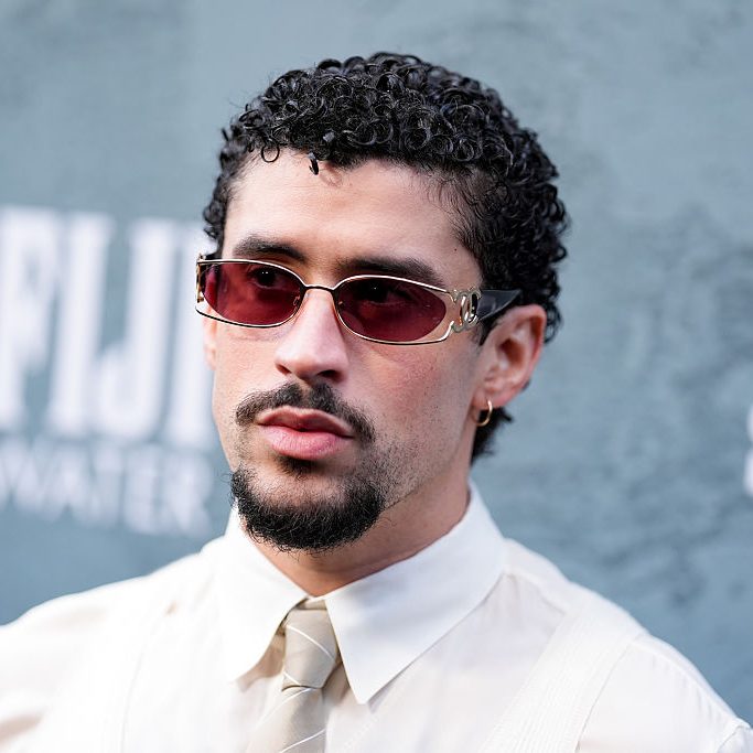 Bad Bunny at the Columbia Pictures "Caught Stealing" New York Premiere held at Regal Union Square on August 26, 2025 in New York, New York.