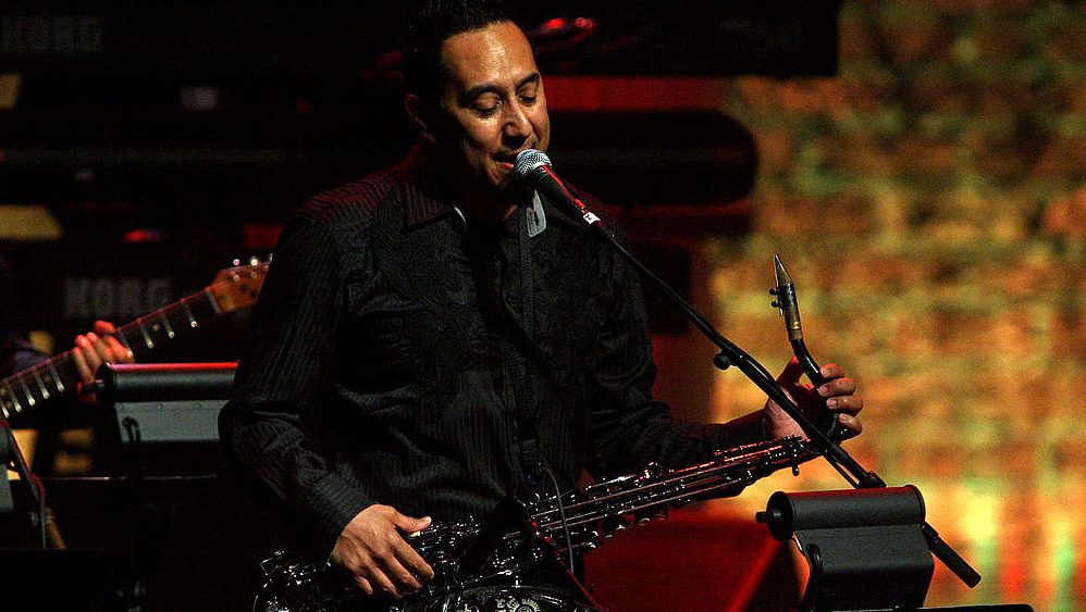 Cleto Escobedo III of Cleto and the Cletones performs at Kevin And Bean's 2011 April Foolishness at Gibson Amphitheatre
