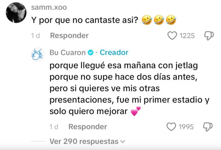 Bu Cuarón responde comentario en twitter