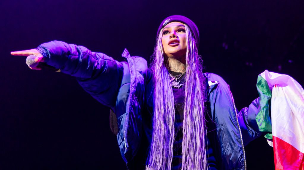 Snow Tha Product performs at Little Caesars Arena on June 27, 2023 in Detroit, Michigan