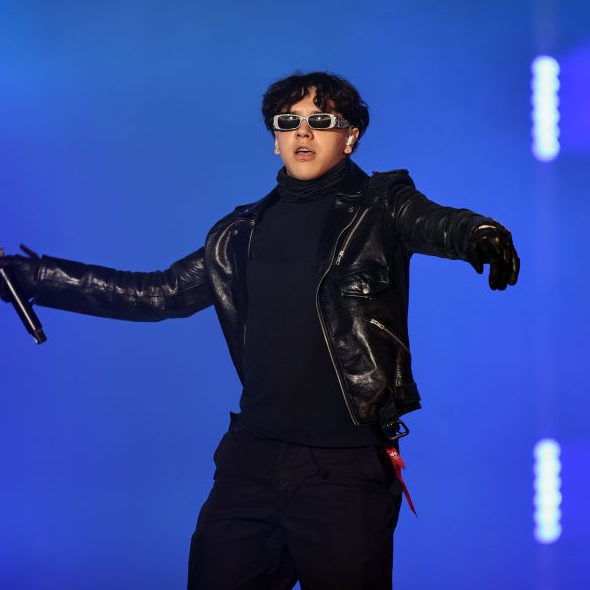 Xavi performs on stage during Latino Mix Live 2024 at Dos Equis Pavilion on August 24