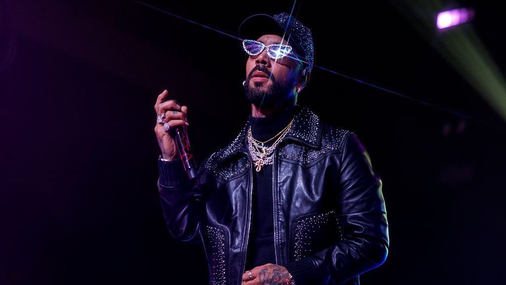 Anuel AA at the Billboard Latin Music Week Miami 2025