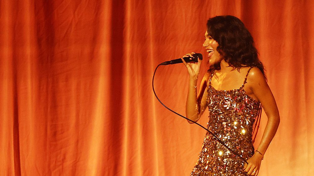 Olivia Dean performs onstage during the 2025 ARIA Awards at Hordern Pavilion on November 19, 2025 in Sydney, Australia. (Photo by Mark Metcalfe/Getty Images)