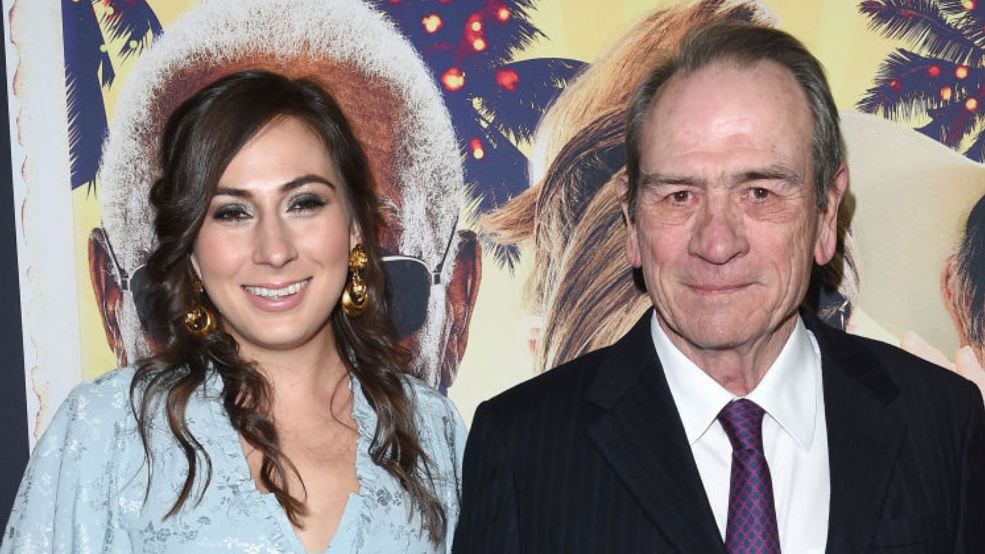 Tommy Lee Jones y su hija Victoria Jones en el estreno de "Just Getting Started"