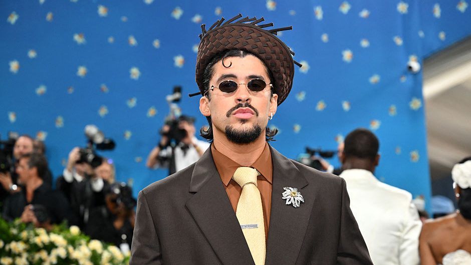 Puerto Rican singer Bad Bunny arrives for the 2025 Met Gala at the Metropolitan Museum of Art on May 5, 2025, in New York. The Gala raises money for the Metropolitan Museum of Art's Costume Institute. The 2025 Met Gala is themed "Tailored for You," aligning with the Costume Institute's exhibition, "Superfine: Tailoring Black Style," set to open to the public on May 10