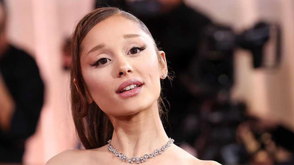 Ariana Grande at the 83rd Annual Golden Globes held at The Beverly Hilton on January 11, 2026 in Beverly Hills, California.